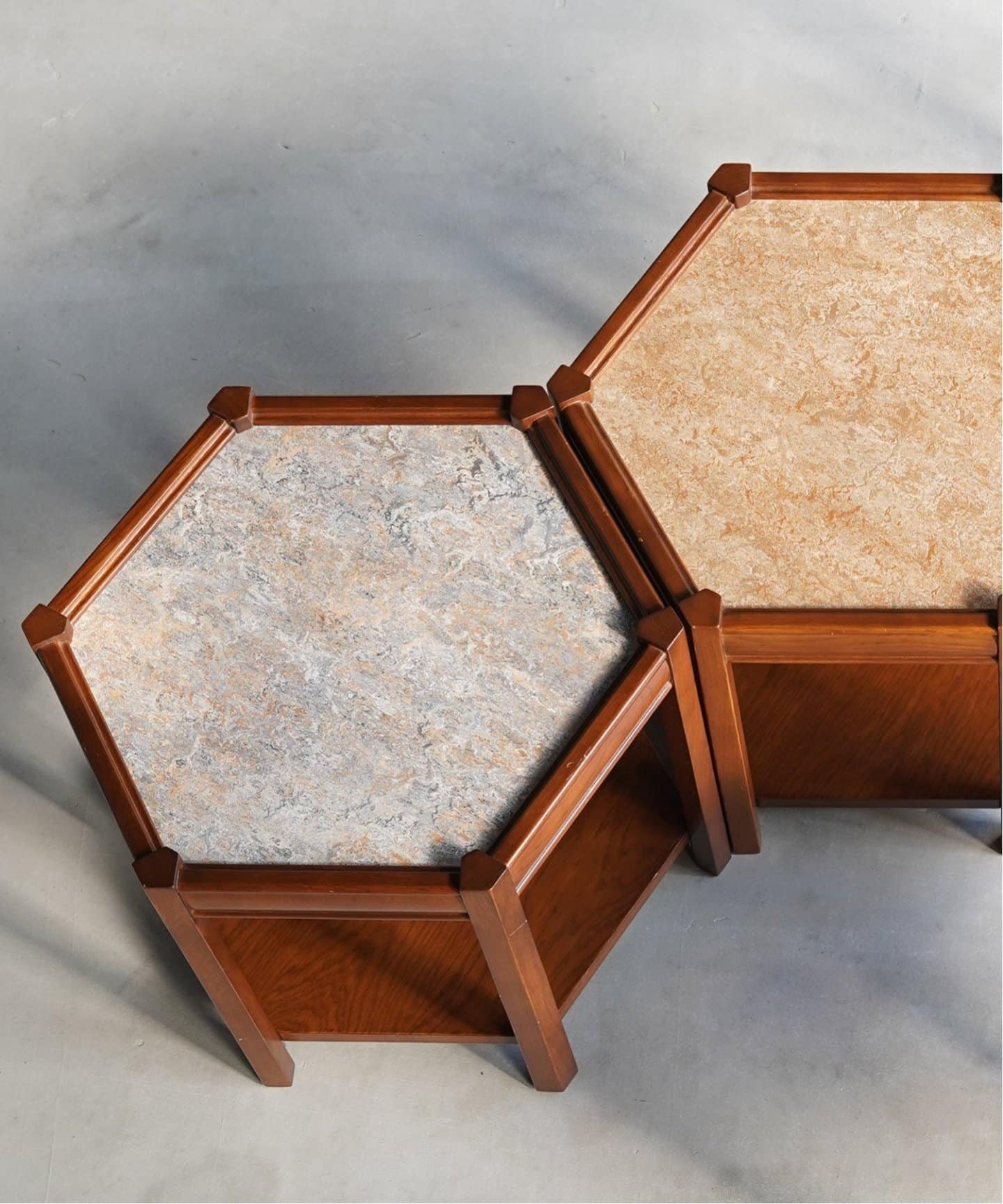 BROOKS HEXAGON TABLE_lino(GRY) ブルックスヘキサゴンテーブル