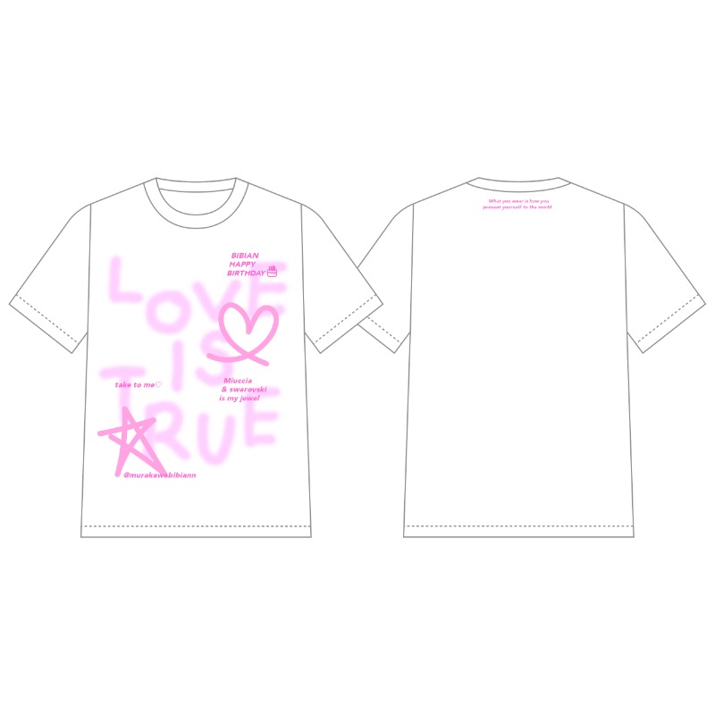 村川緋杏生誕 びびの落書きTシャツ【ASOBIMALL(アソビモール)】