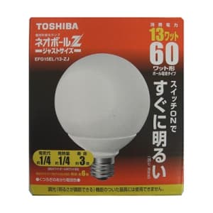 EFG15EL13ZJ (東芝)｜60W形｜電球形蛍光灯｜電材堂【公式】