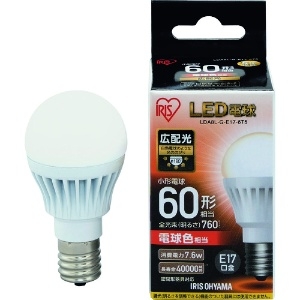 LDA8L-G-E17-6T5 (アイリスオーヤマ)｜電球色相当｜LED電球｜電材堂