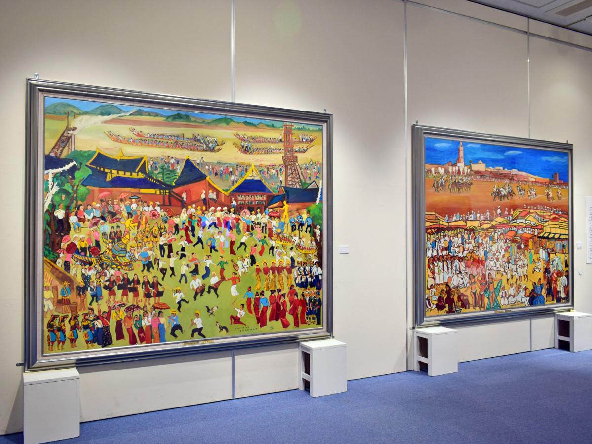 東大阪で「宮本順三展」 グリコのおもちゃデザイナーが描いた世界の