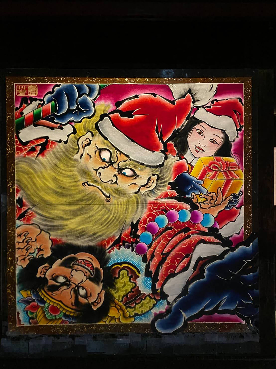 ねぷた絵のサンタクロース - 弘前経済新聞