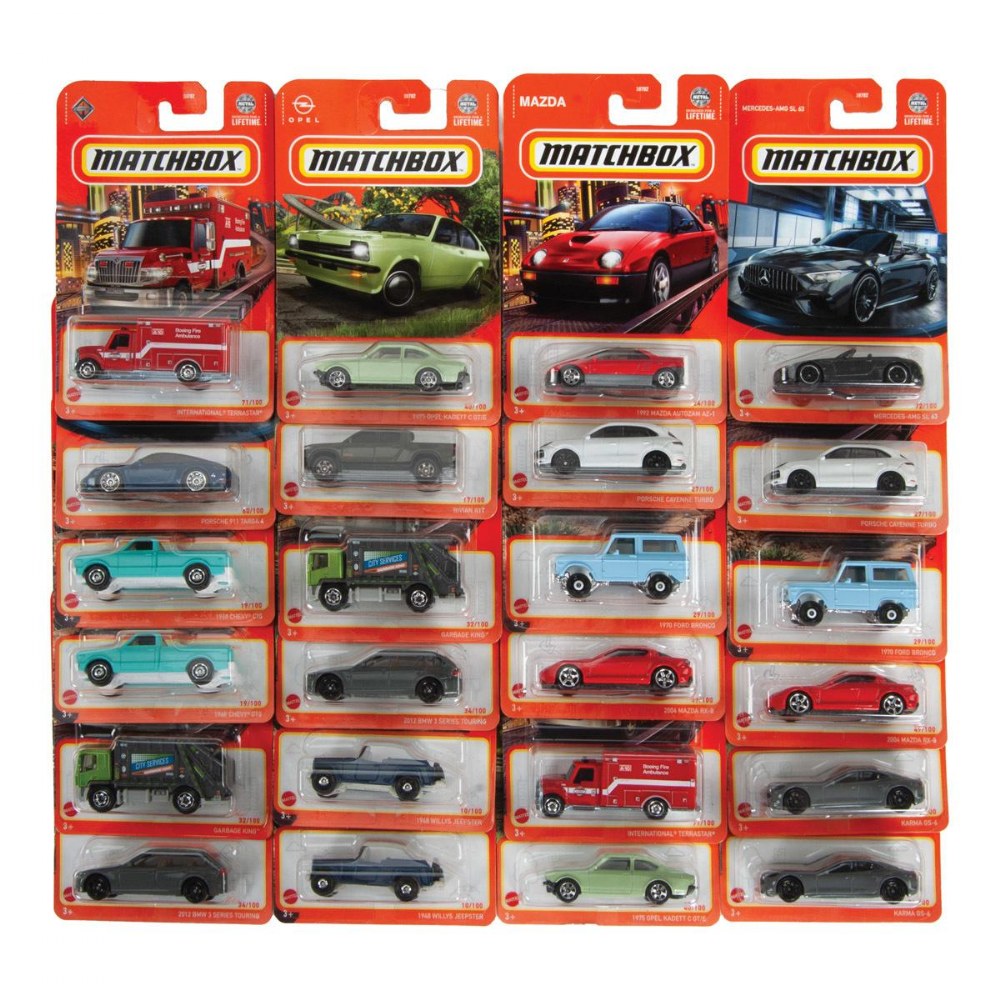 Matchbox Cars Assorted 24 Pack With Duplicates