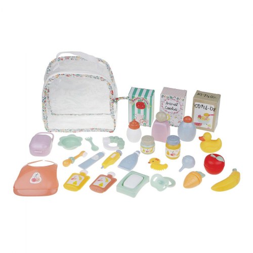 Baby Doll Accessory Backpack Set - 29 Pieces