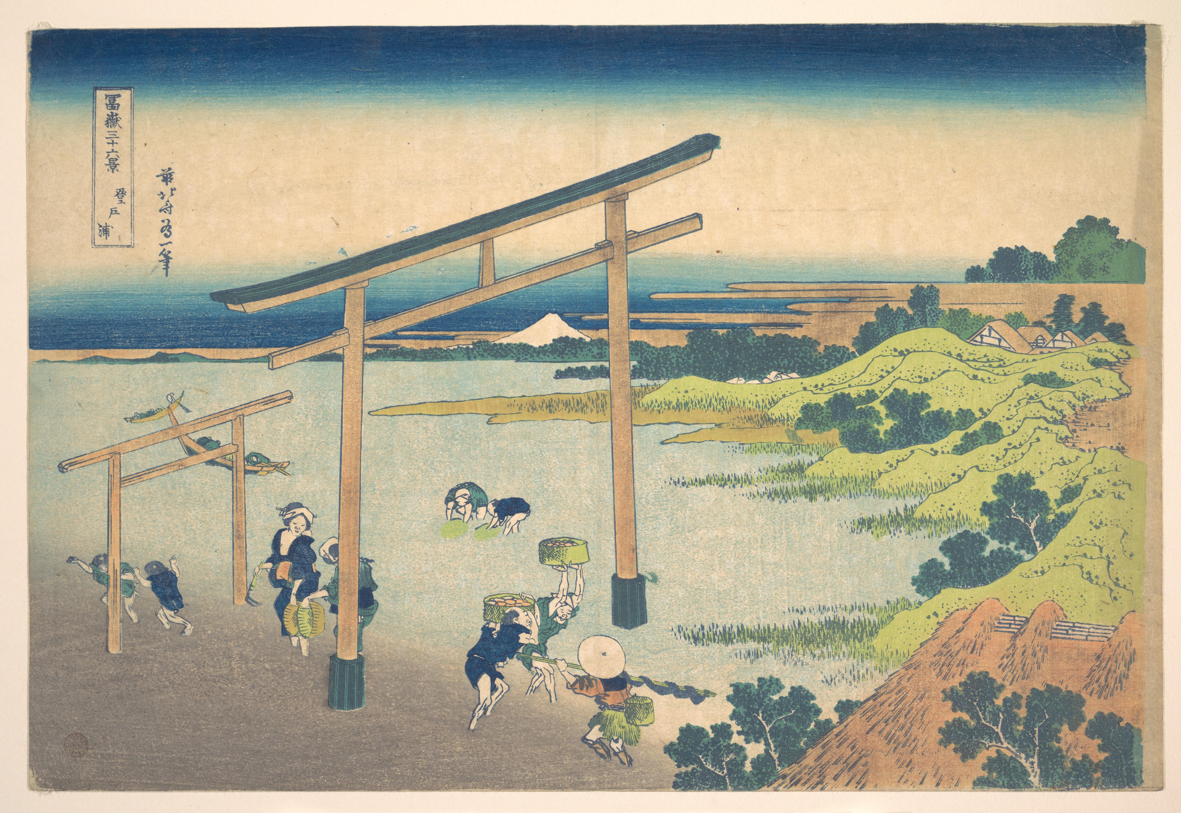 Katsushika Hokusai - Noboto Bay (Noboto no ura), from the series