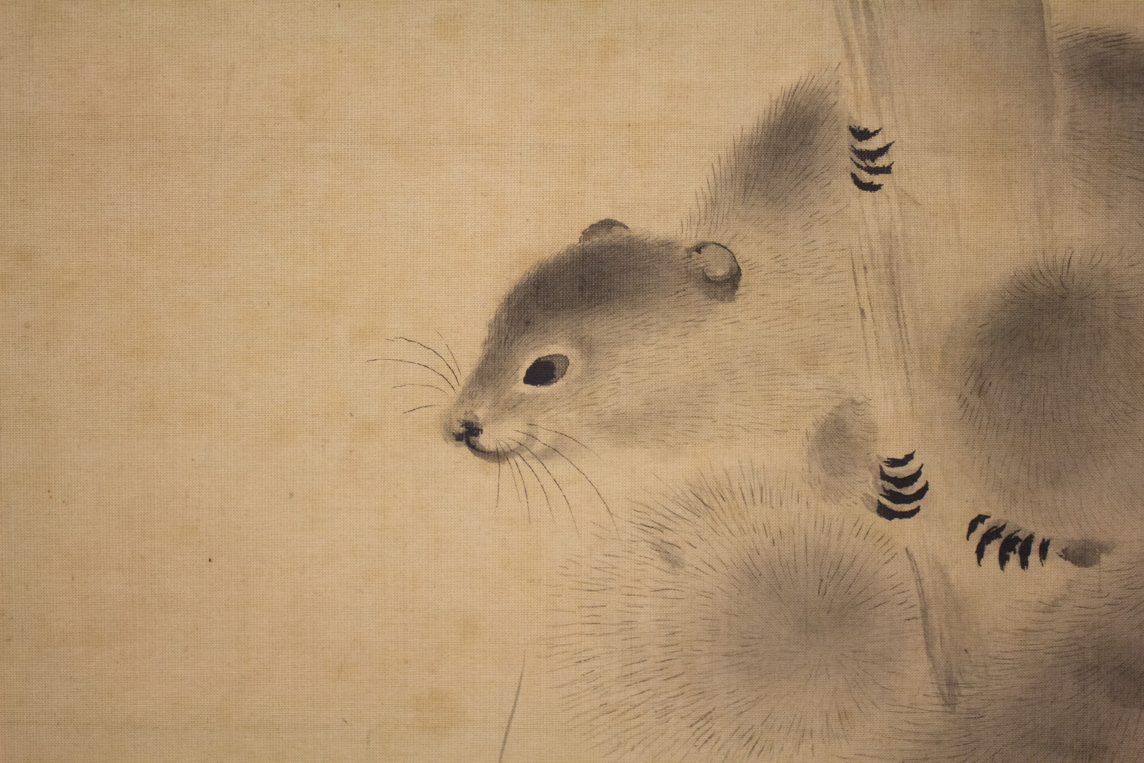 Mochizuki Gyokusen 望月玉川 - Squirrels on Bamboo and Rock - Japan