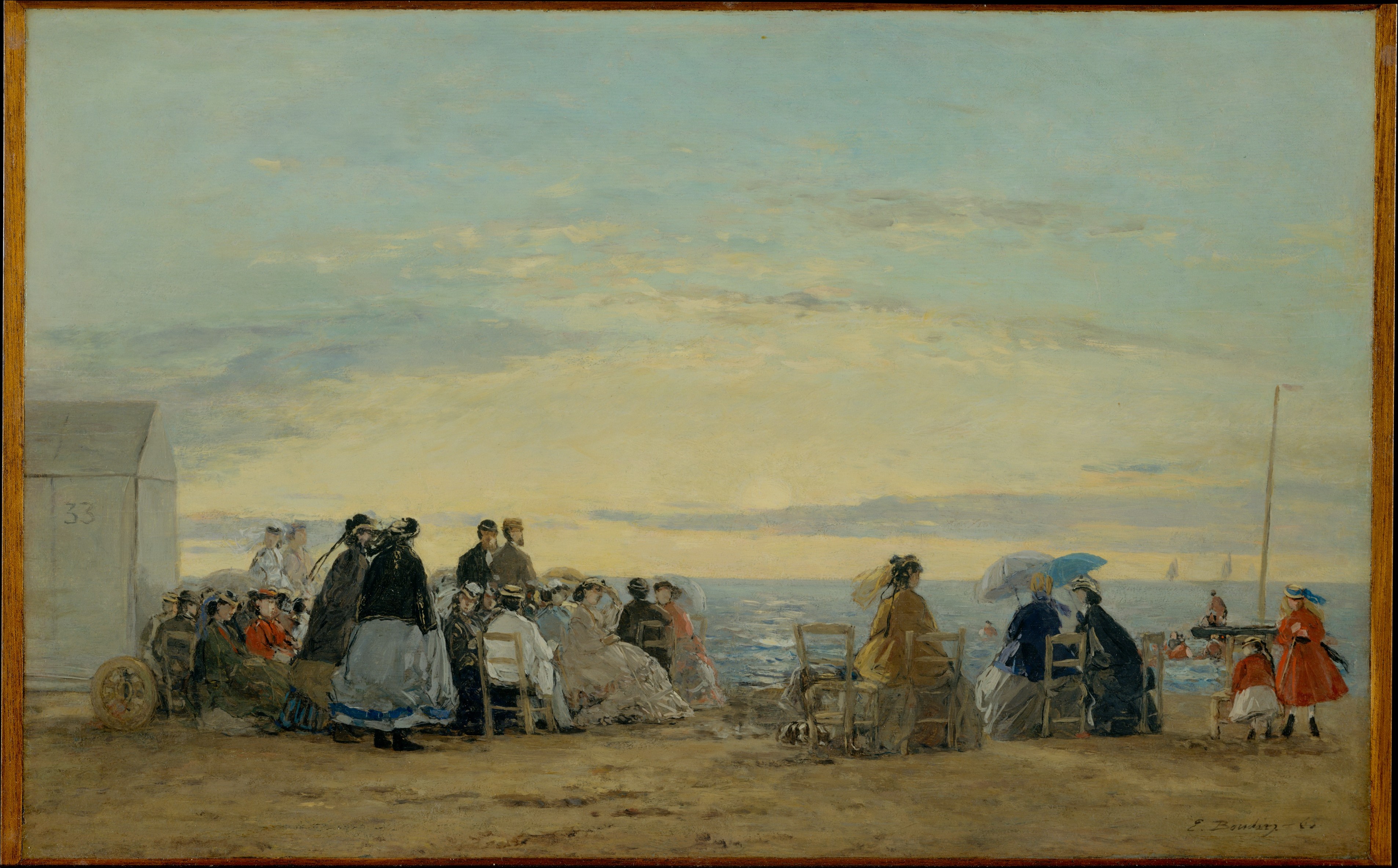 Eugène Boudin - On the Beach, Sunset - The Metropolitan Museum of Art