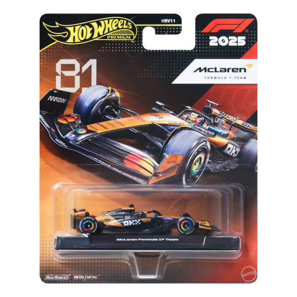 Hot Wheels Premium McLaren 2025 Formula 1® Team #81 | Mattel Creations
