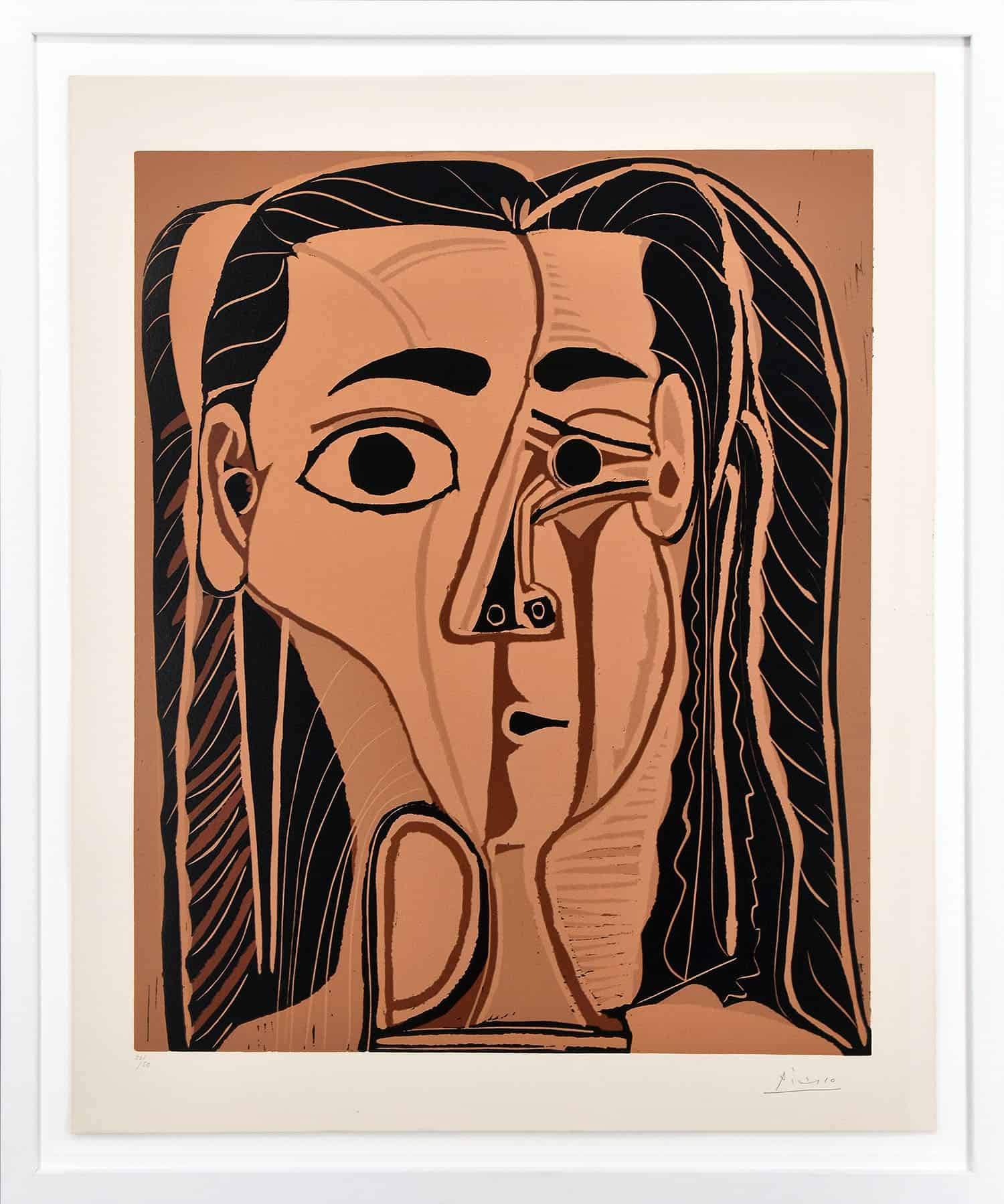 Pablo Picasso, Jacqueline au Bandeau de Face (Grand Tête de Femme