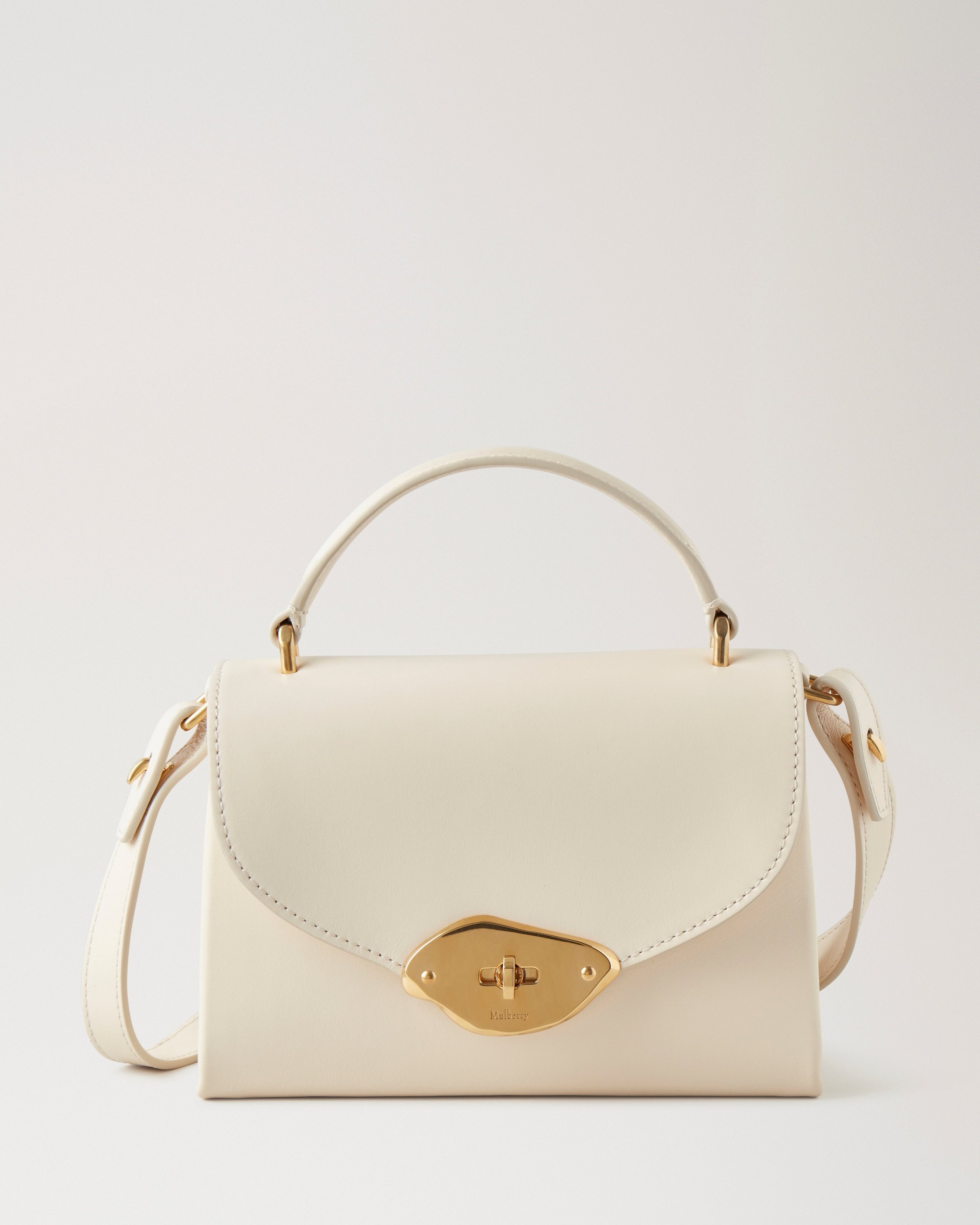 Mulberry | スモール ラナ トップハンドル | エッグシェル ハイグロス