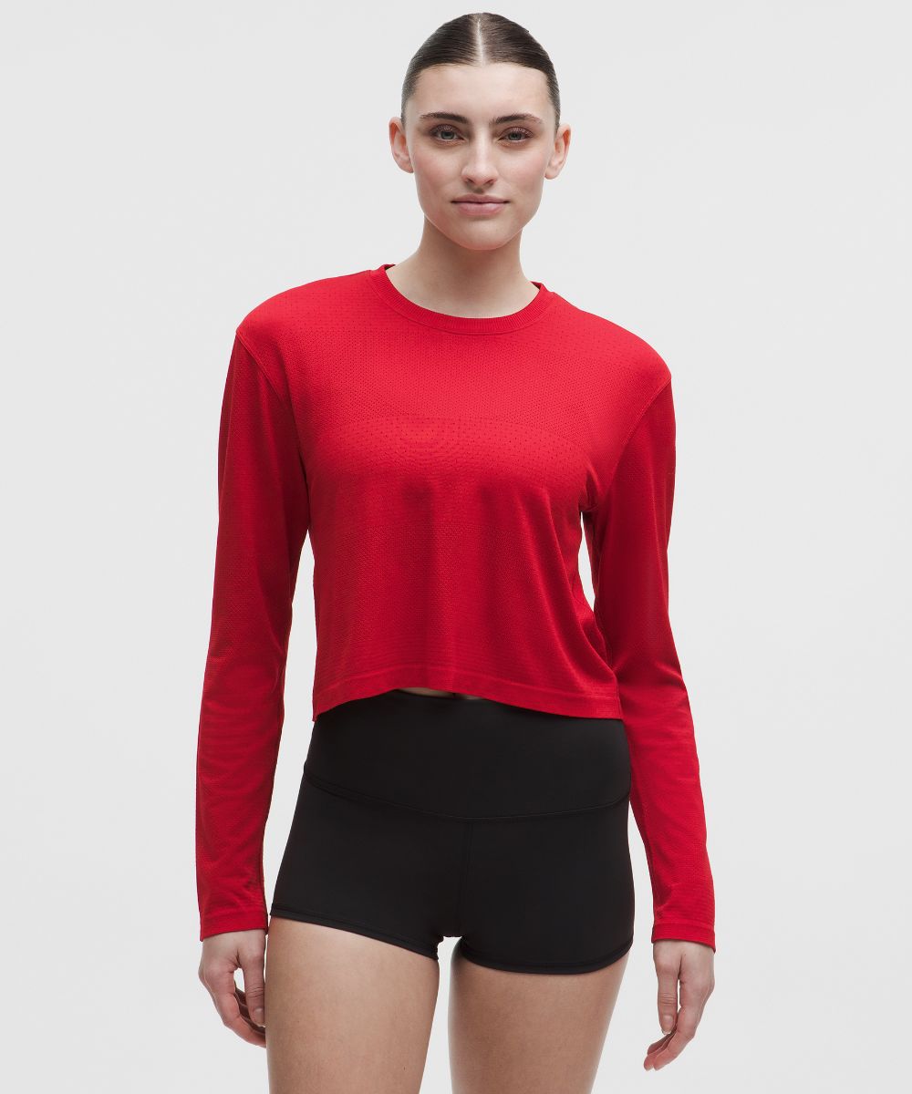 Swiftly パーフォレートストライプ長袖シャツ | 先行販売 | Lululemon JP