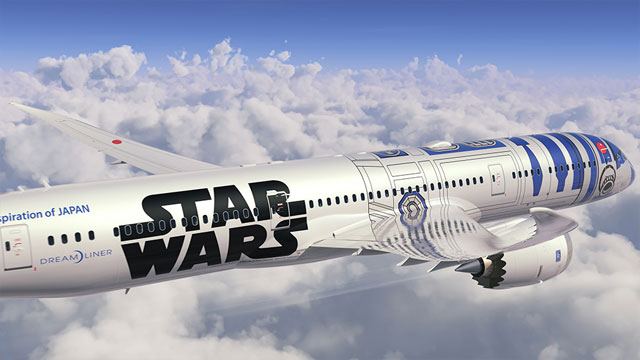 ANA、スターウォーズ特別塗装の世界初「R2―D2ジェット」登場