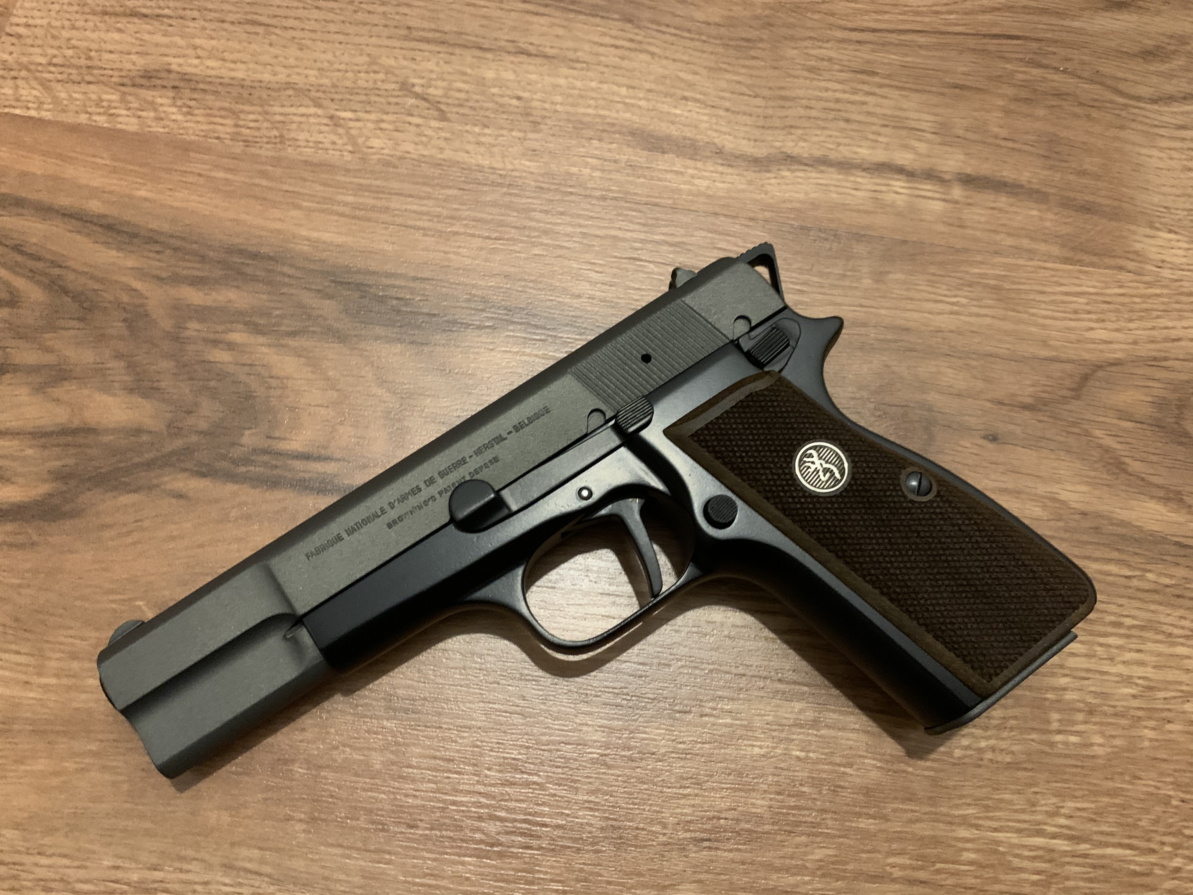 Browning Hi-Power done in Tactical Grey and Graphite Black | Cerakote