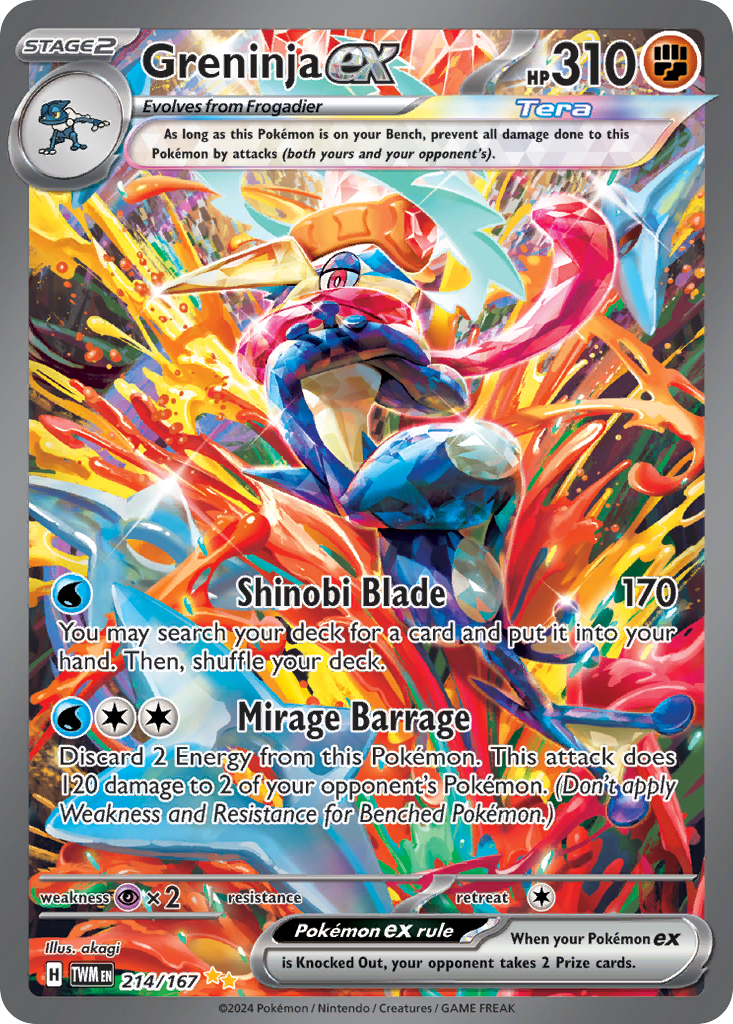 Greninja ex 214/167 Prices - PokeScreener