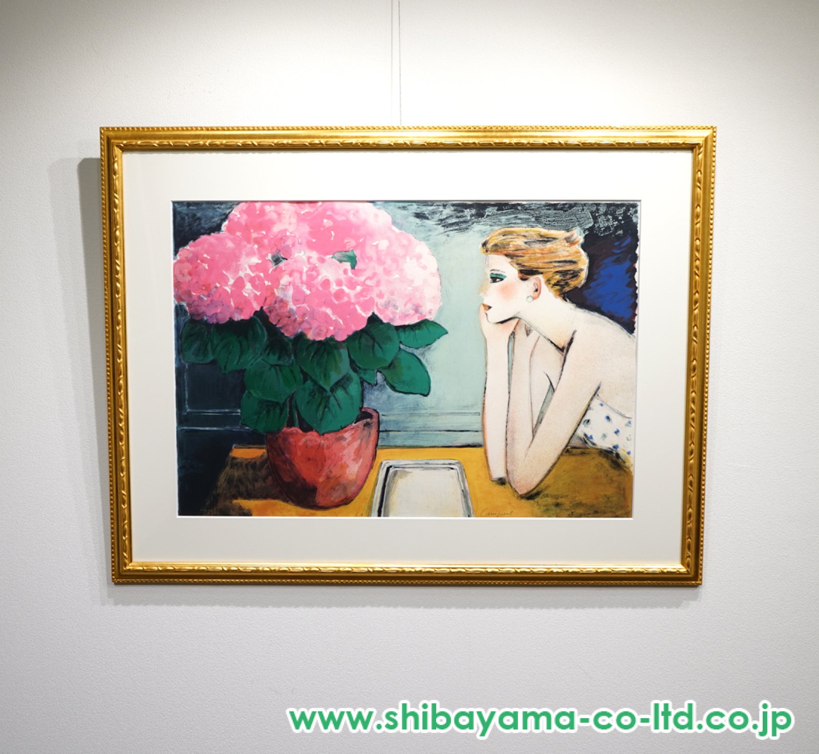 ジャン＝ピエール・カシニョール「紫陽花」リトグラフ :: 絵画買取
