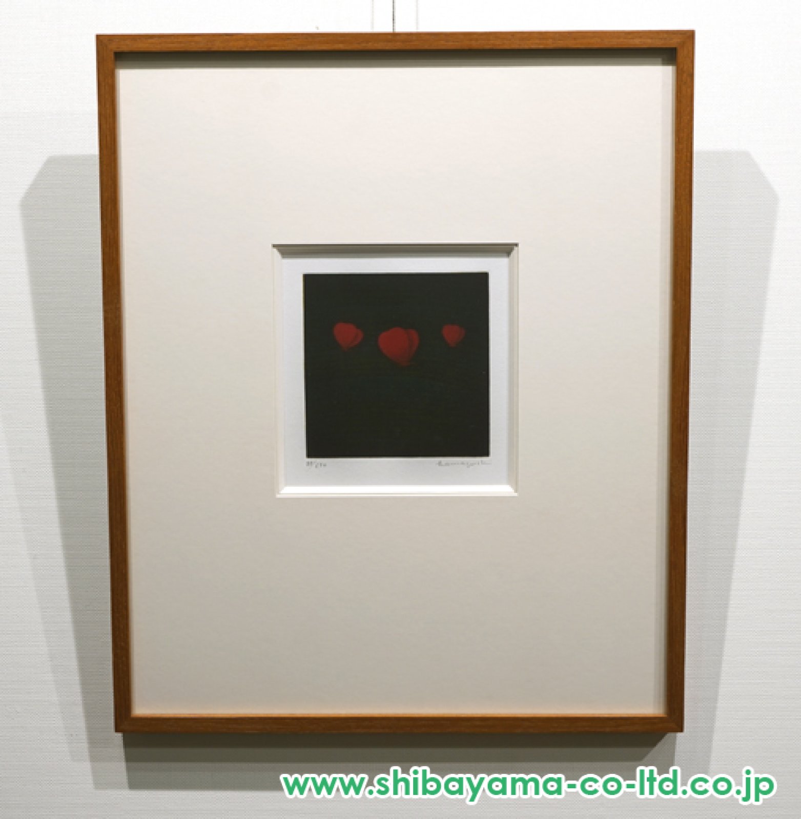 浜口陽三「三匹の蝶」カラーメゾチント :: 絵画買取・販売 - シバヤマ