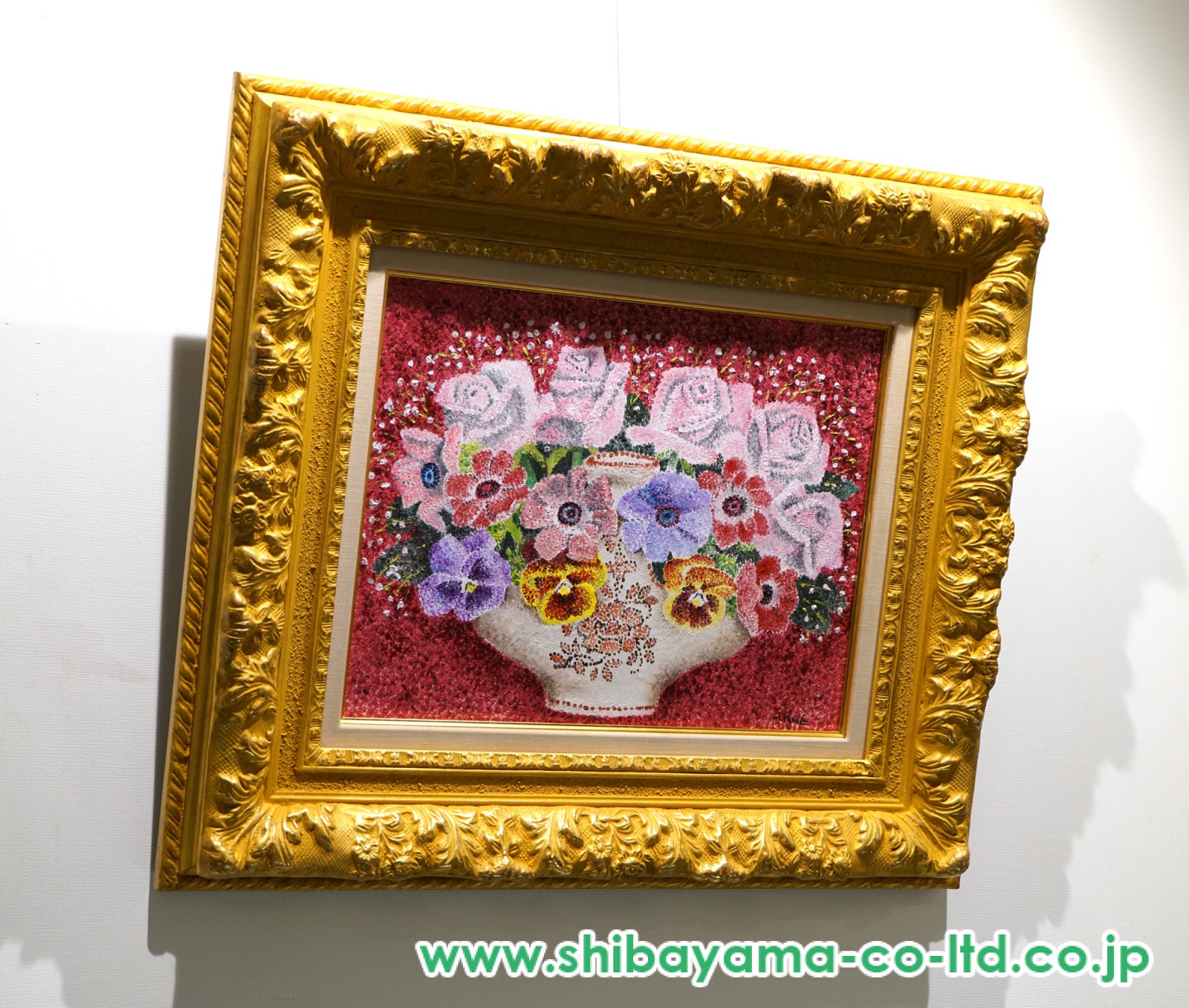 高田誠「花」油彩 :: 絵画買取・販売 - シバヤマ