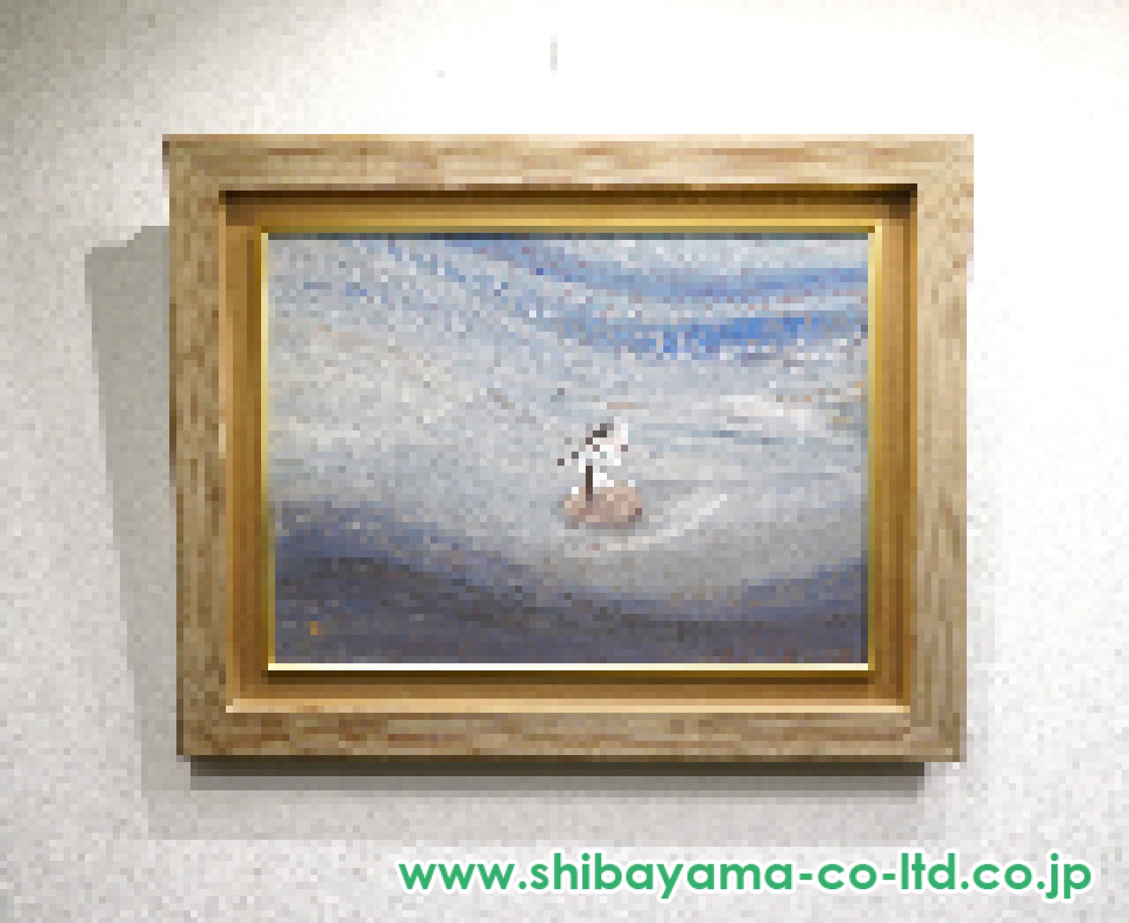 中野嘉之「清流」日本画 20号 :: 絵画買取・販売 - シバヤマ