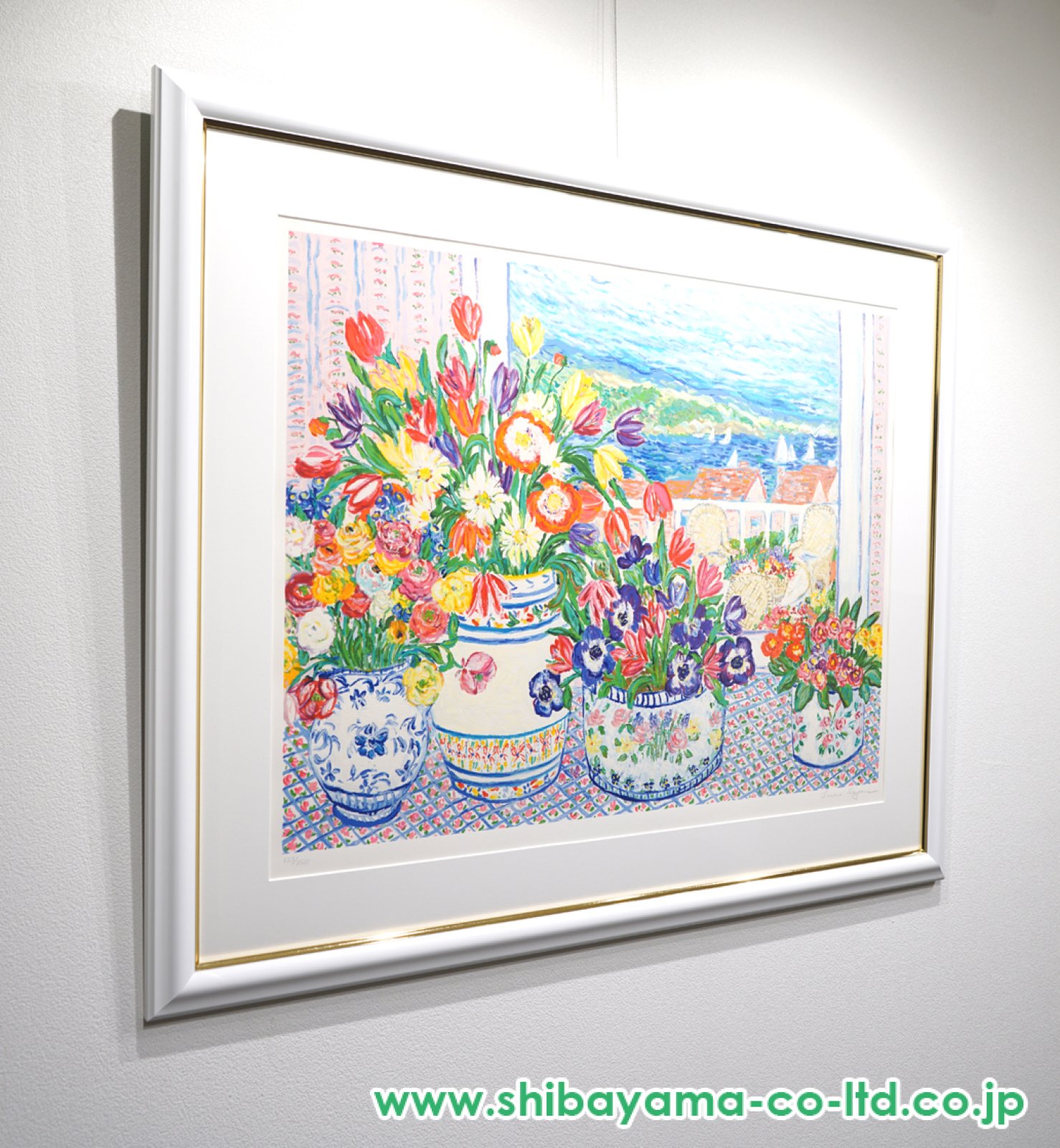 レスリー・セイヤー「セイリング」シルクスクリーン :: 絵画買取・販売