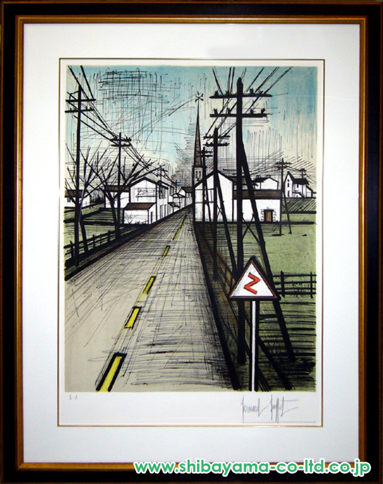 ベルナール・ビュッフェ「道 LA ROUTE」リトグラフ :: 絵画買取・販売