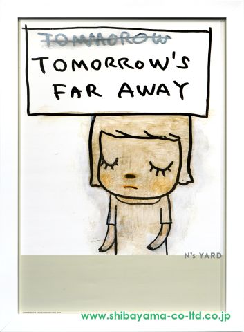 奈良美智「Tomorrow's far away」ポスター :: 絵画買取・販売 - シバヤマ