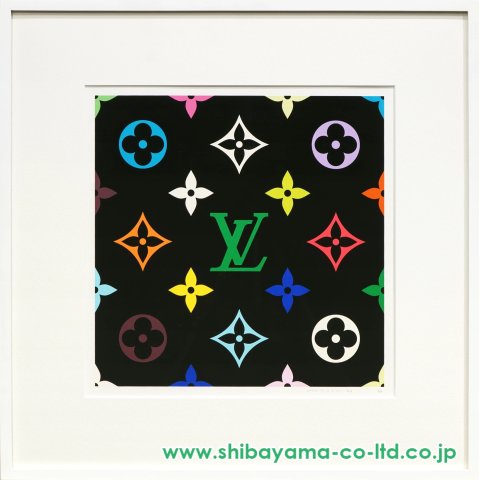 村上隆「SUPERFLAT Monogram(Green)」シルクスクリーン :: 絵画買取