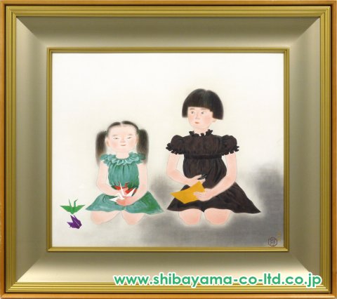 小倉遊亀「姉妹」リトグラフ :: 絵画買取・販売 - シバヤマ