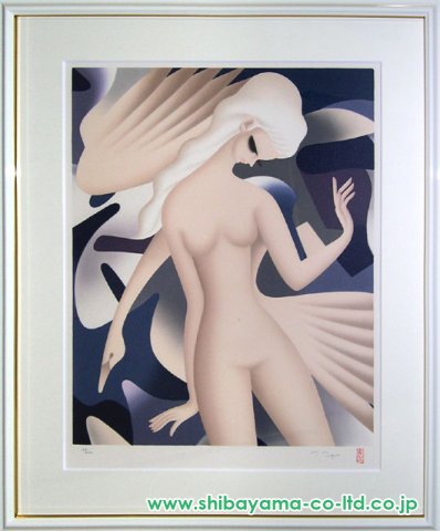 東郷青児「レダ」リトグラフ :: 絵画買取・販売 - シバヤマ