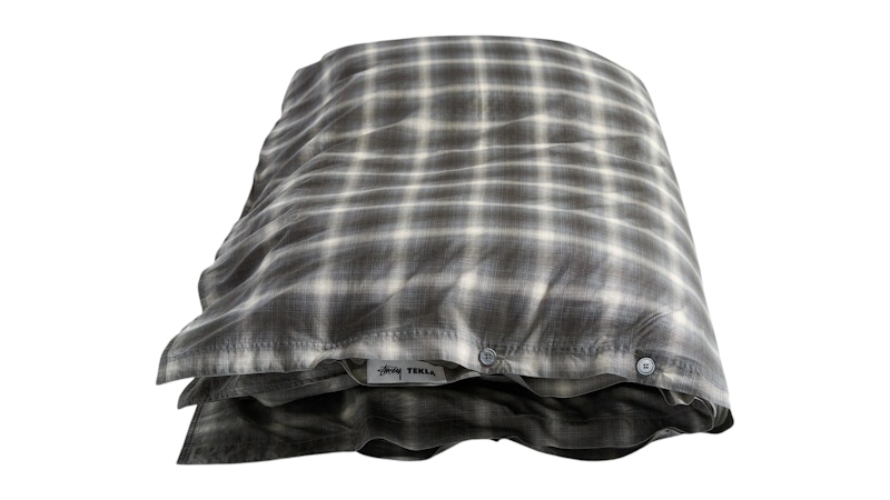 Stussy Tekla Percale Duvet Cover Black Plaid - SS25 - JP