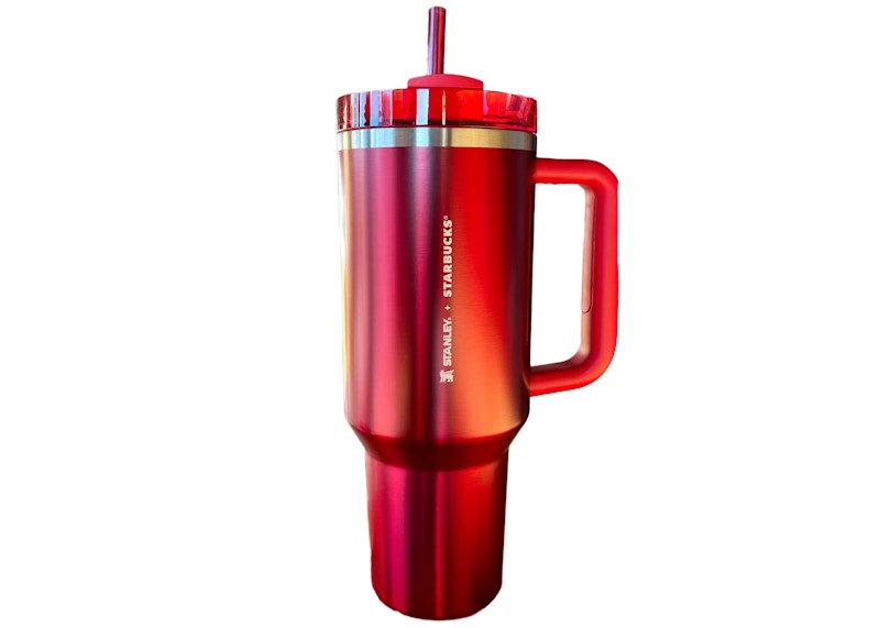 箱付新品！スタンレースタバ限定 レッド かっこいい手提げホルダー付き