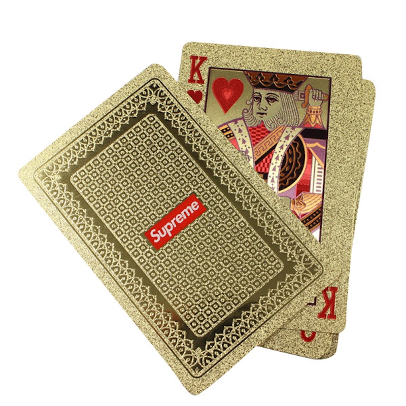 Supreme ゴールドトランプセット Supreme Gold Foil Playing Cards
