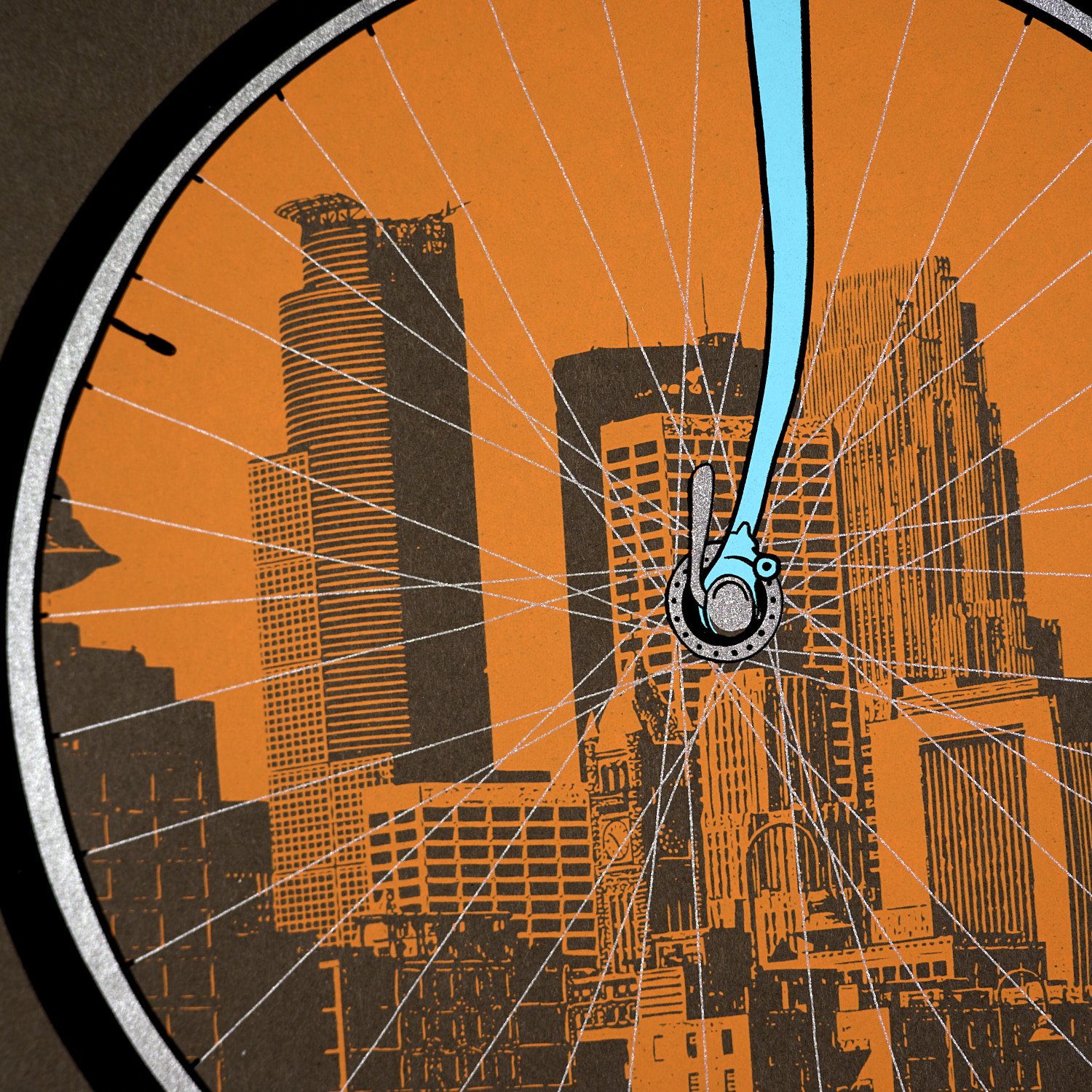 City Bike (2 sizes) — Dogfish Media Screen Print Art