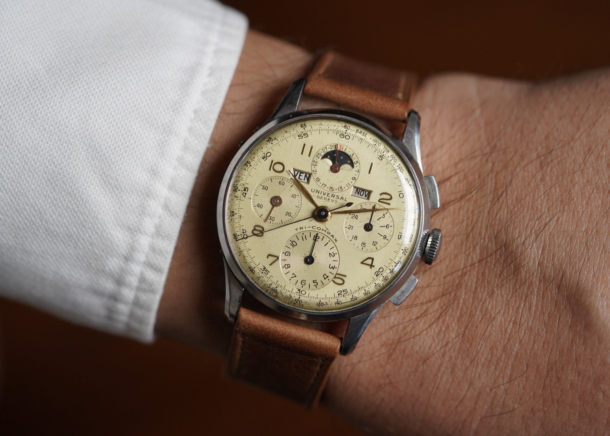 Universal Genève Tri-Compax Reference 22539 Non-Luminous