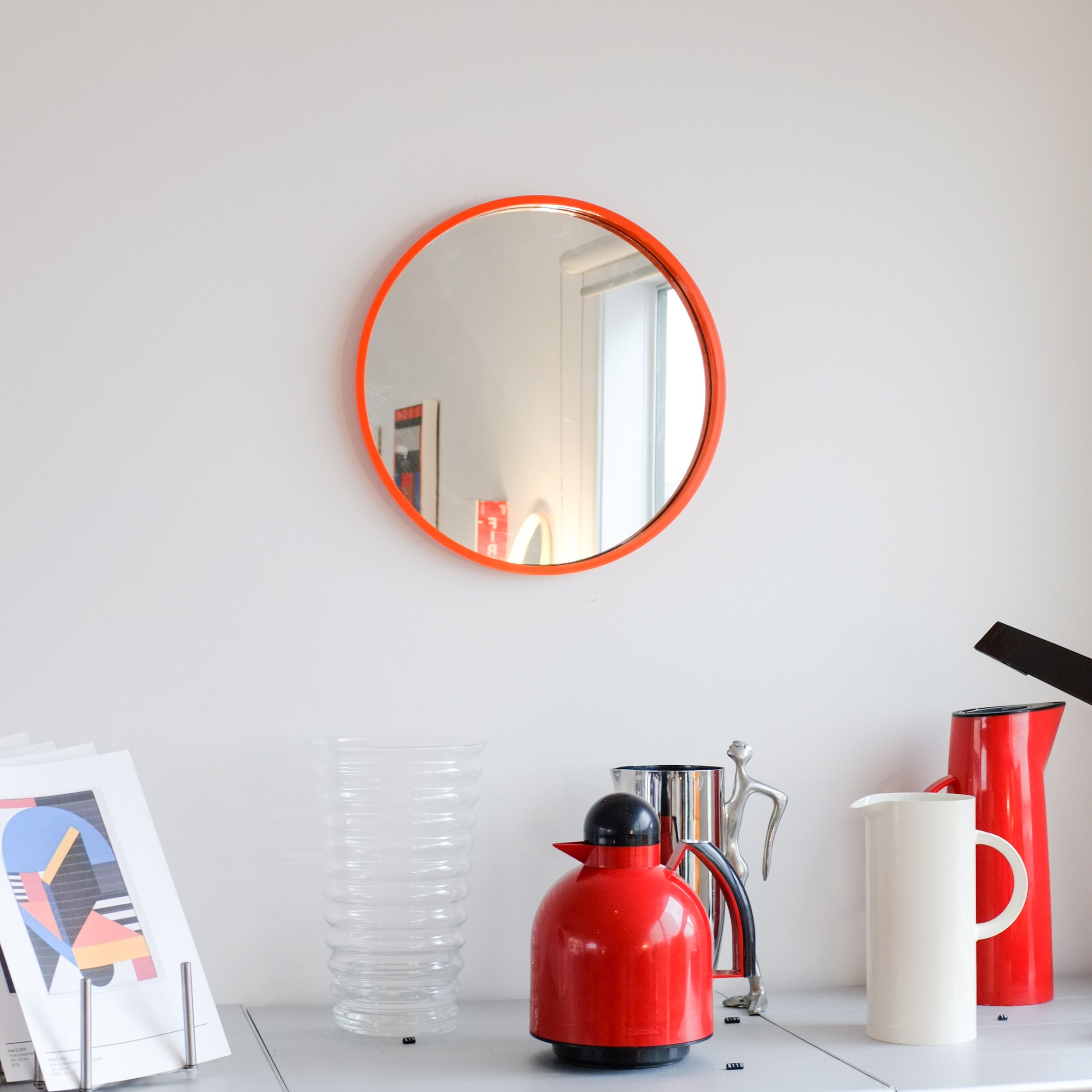 Orange Mirror by Anna Castelli Ferrieri for Kartell — KIOSK