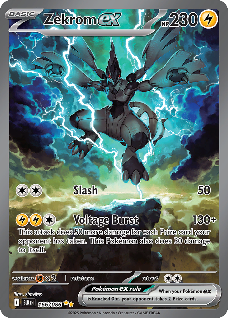 Zekrom ex #166 Price: $175 → PSA 10: $380 (2025 Guide) | Black Bolt