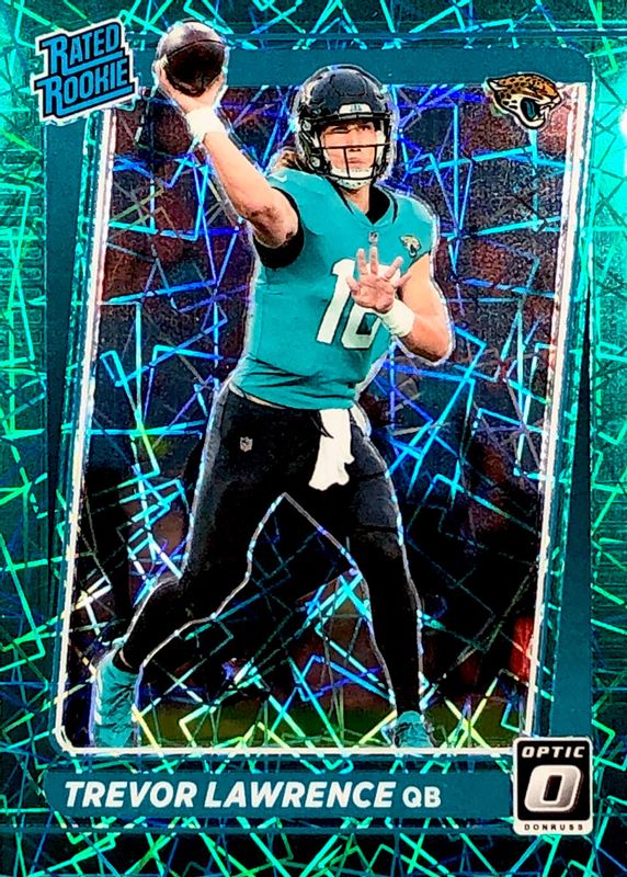 Trevor Lawrence 2021 Optic #201 Green Velocity Price Guide