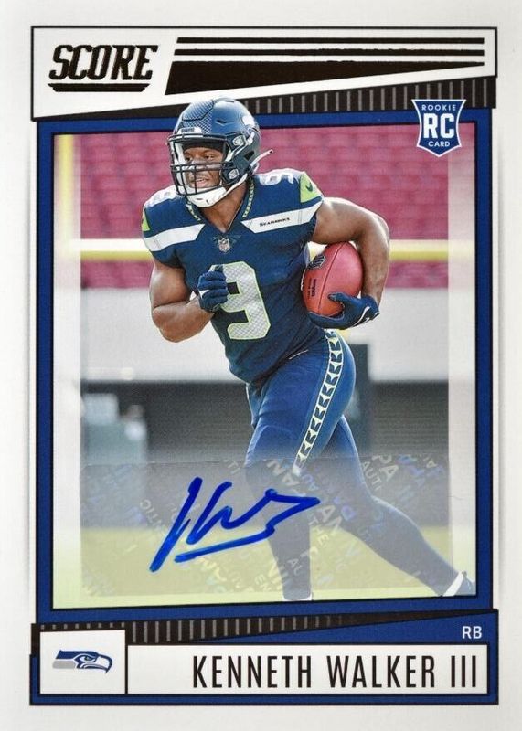 Kenneth Walker III 2022 Score #329 Rookie Signatures Price Guide