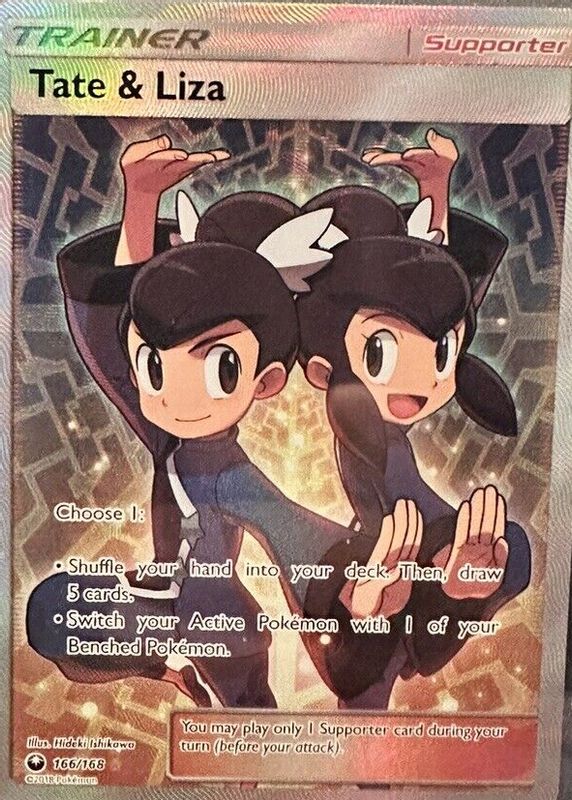 Tate & Liza 2018 Sun & Moon: Celestial Storm #166/168 Holo (Full
