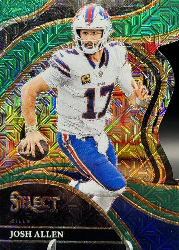 Josh Allen 2023 Select #252 Club Level Green Die-Cut /5 Price