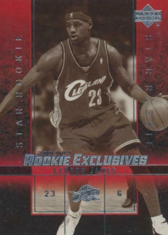 LeBron James 2003 Upper Deck Rookie Exclusives #1 Black & White