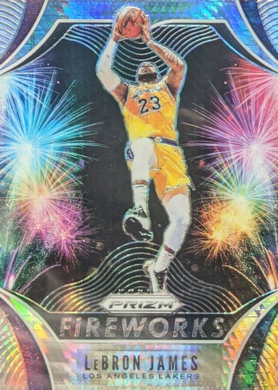 LeBron James 2019 Prizm #2 Fireworks - Hyper Price Guide - Sports