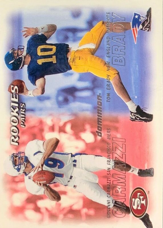Tom Brady 2000 Skybox Dominion #234 Rookies Pairs Price Guide