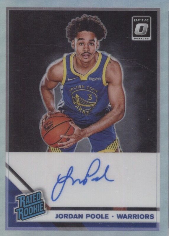 Jordan Poole 2019 Optic #169 Rated Rookie Signatures - Holo Price