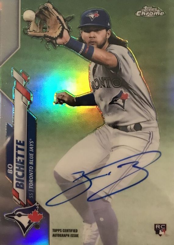 Bo Bichette 2020 Topps Chrome #RA-BBI Rookie Auto - Refractor /499