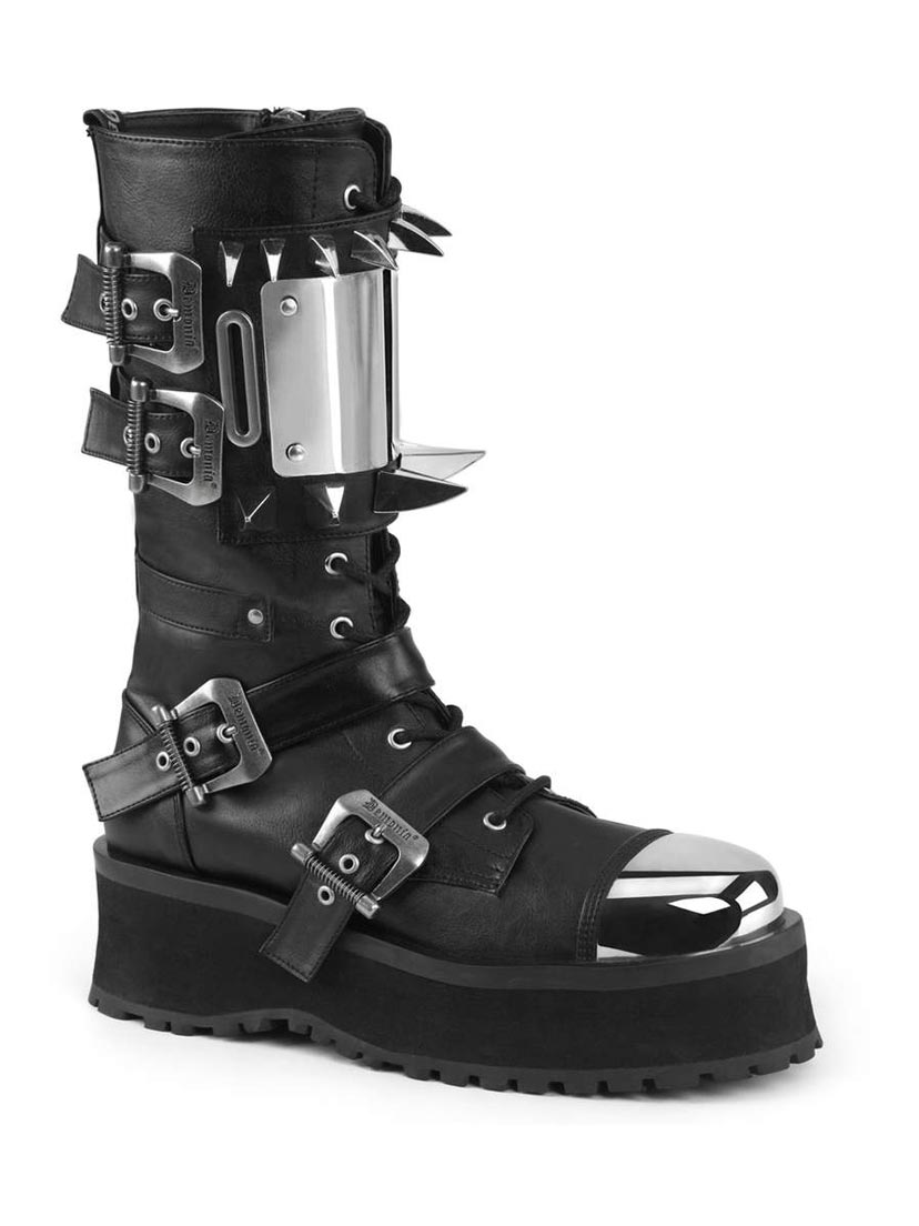 Gravedigger-250 Men's Mid-Calf Platform Boots by Demonia