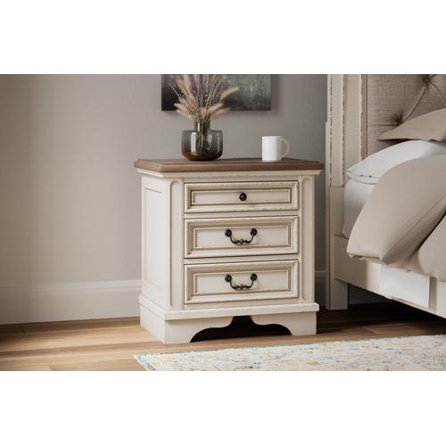 B743B33 by Ashley Furniture - Realyn King Upholstered Panel Bed