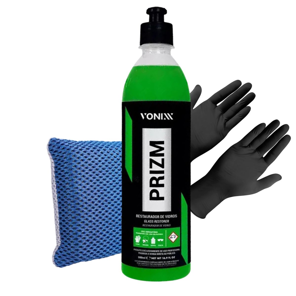 Kit Remoção de Chuva Ácida - Prizm Vonixx 500ML + Esponja + Luva