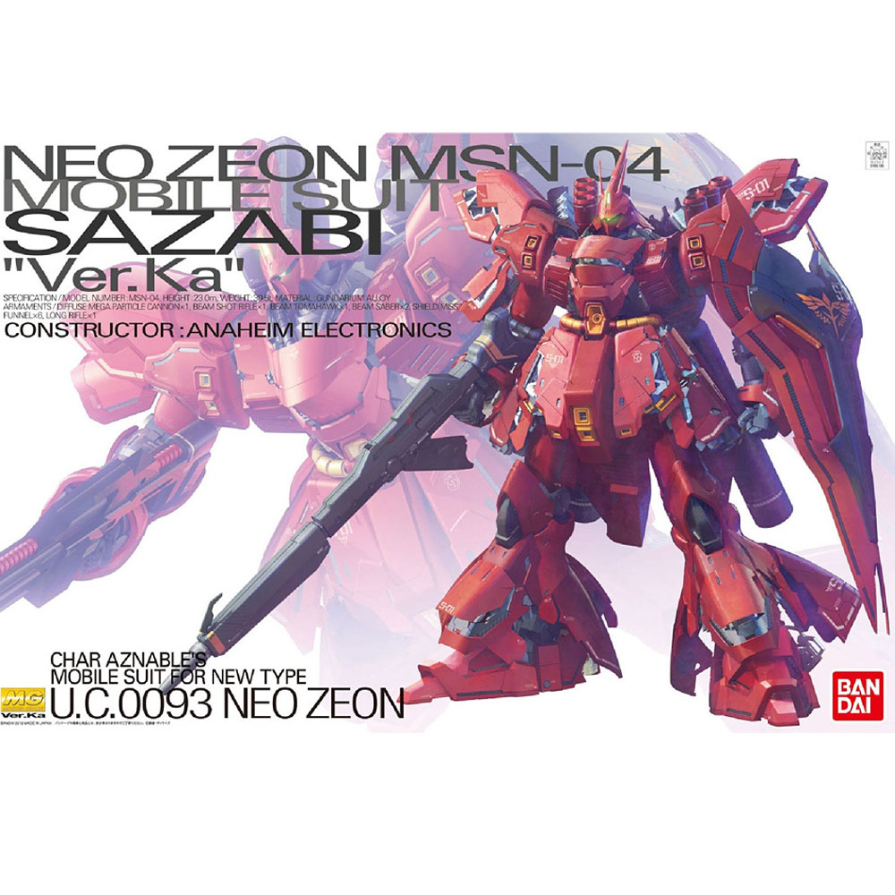 Gundam MG MSN-04 Sazabi Version Ka 1/100 - MCFLY COLECIONÁVEIS
