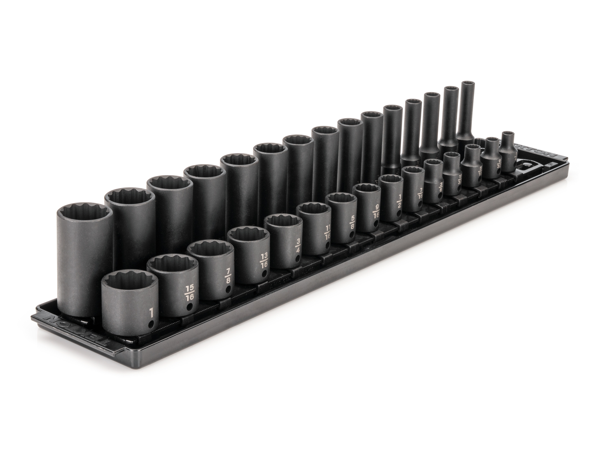3/8 Inch Drive 12-Point Impact Socket Set (1/4 - 1 in.) | TEKTON