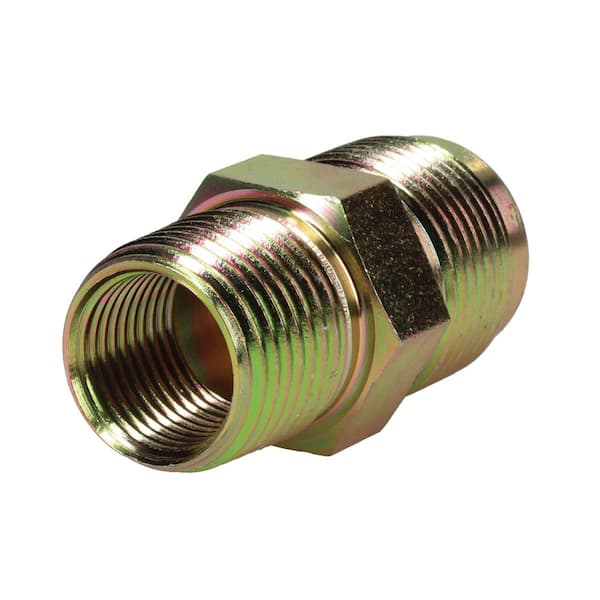 Cambridge 5/8 in. OD Flare x 1/2 in. MIP Zinc Plated Steel Gas